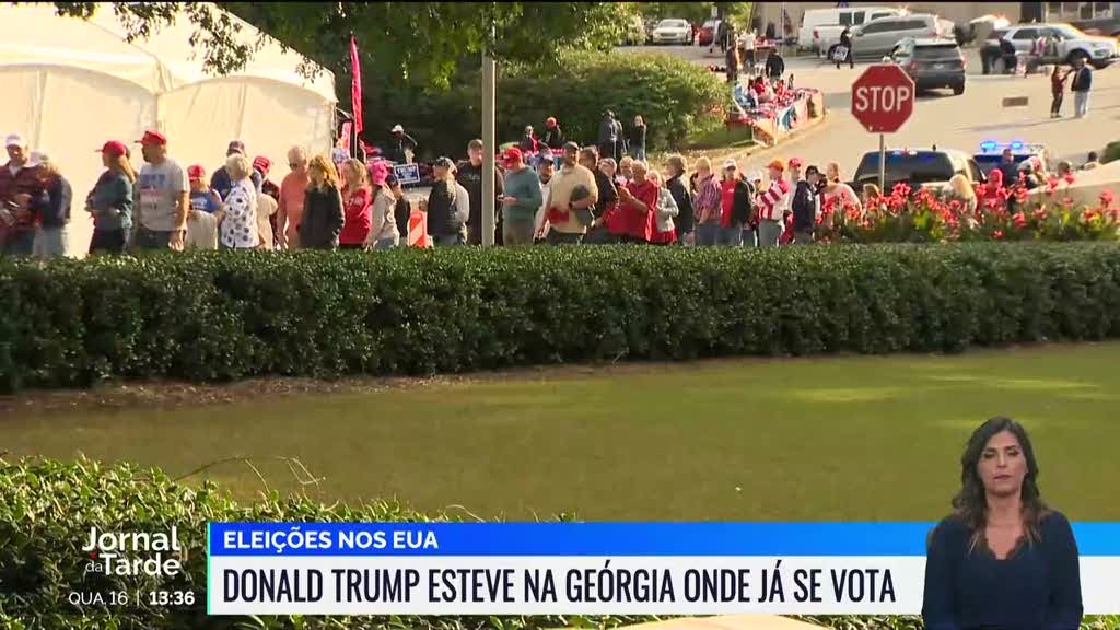 Donald Trump voltou à Geórgia