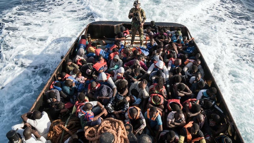 Imagem de 20.000 pessoas chegaram às costas italianas desde início do ano