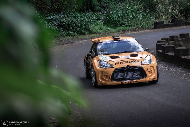 JoÃ£o Silva no Rali Vinho Madeira de Citroen DS3 R5 com Ricardo Ventura