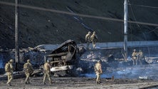 Imagem de Autoridades ucranianas relatam forte explosão perto de estação ferroviária em Kiev