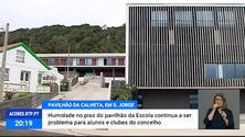 Humidade no Pavilhão da Escola da Calheta, em São Jorge, continua a ser problema [Vídeo]
