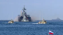 Imagem de Forças Armadas acompanham navios de guerra russos na passagem por mar português