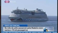 Imagem de 9 Cruzeiros passaram no Funchal em julho (Vídeo)
