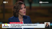 `CDS perdeu na Madeira mas é a chave na governação` diz Assunção Cristas