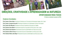 Imagem de Seminário “Emoções, Criatividade e Aprendizagem na Natureza”, na Universidade da Madeira