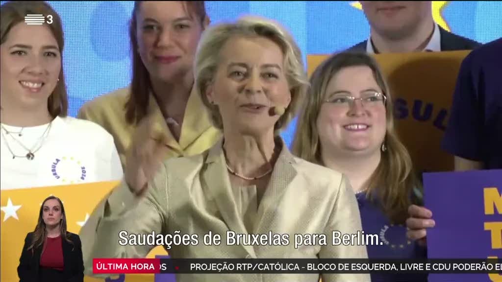 Europeias. Ursula von der Leyen felicitou CDU alemã