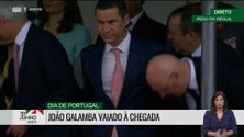 Galamba vaiado à chegada à cerimónia militar no Peso da Régua (vídeo)