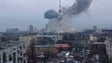 Imagem de Bombardeamento russo contra torre de televisão em Kiev faz cinco mortos