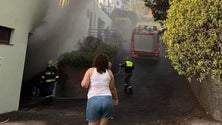 Imagem de Incêndio causa alarme no Garajau