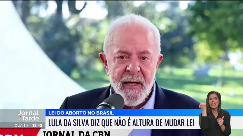 Alteração Lei do Aborto. Lula diz que há prioridades mais importantes nesta altura