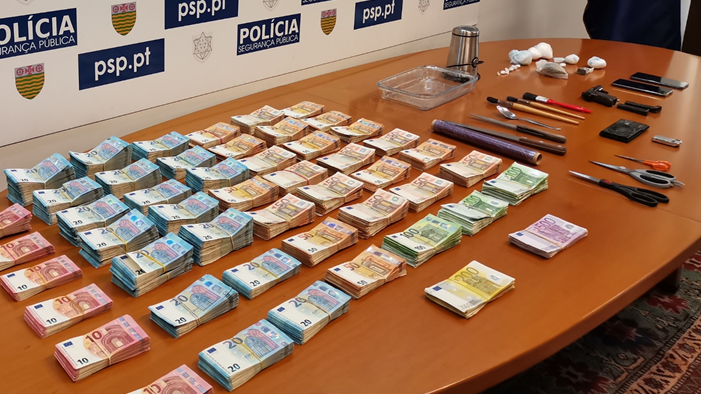 PSP apreende cocaína e 312 mil euros no Funchal