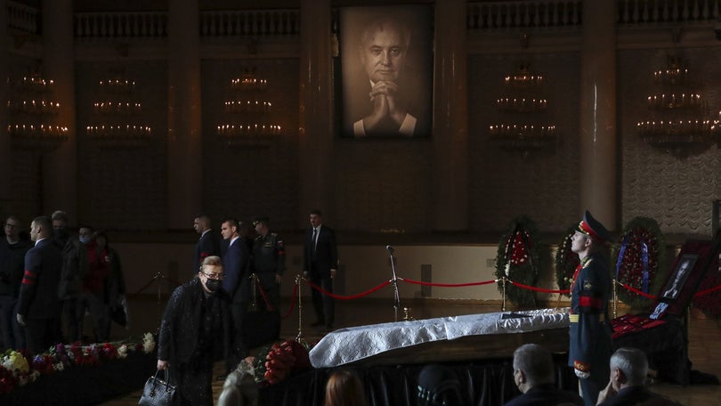 Imagem de Mikhail Gorbachev sem direito a funeral de Estado
