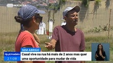 Imagem de Casal madeirense que vive na rua há mais de dois anos quer mudar de vida (Vídeo)