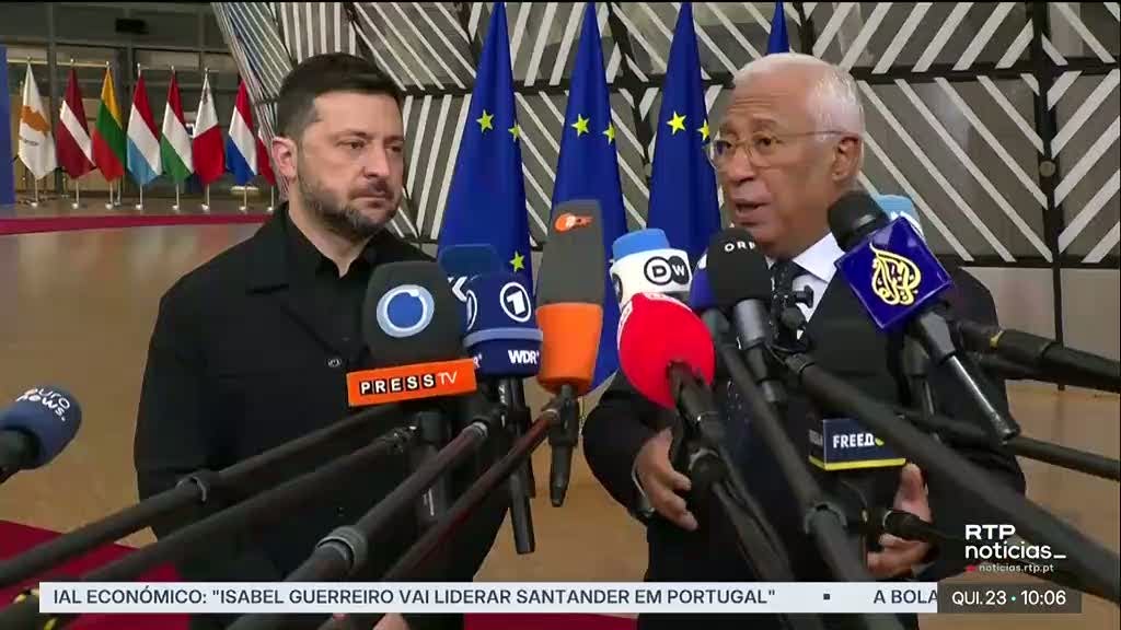 Costa assegura a Zelensky decisão sobre apoio financeiro à Ucrânia nos próximos dois anos