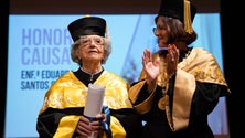 Imagem de Eduarda Santos Cordeiro distinguida com doutoramento Honoris Causa (Vídeo)