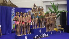 Imagem de Campeonato Nacional de Conjuntos de Ginástica Rítmica no pavilhão do Caniçal