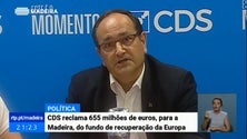 Imagem de CDS reclama 655 milhões de euros para a Madeira do Fundo de Recuperação Europeu (Vídeo)