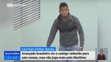 Imagem de Dyego Sousa viu o castigo ser reduzido mas não joga mais pelo Marítimo