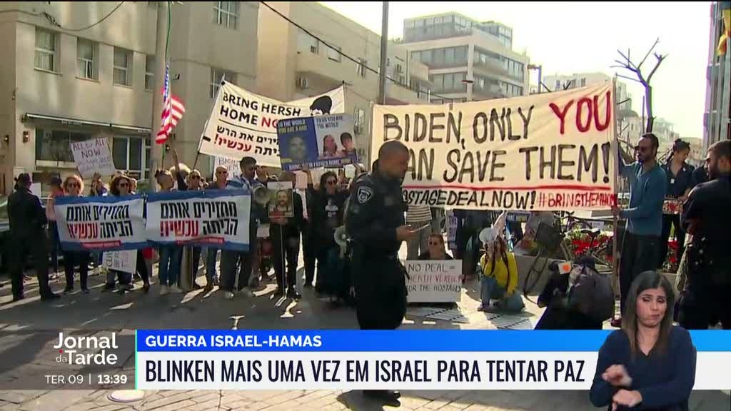 Antony Blinken está em Israel