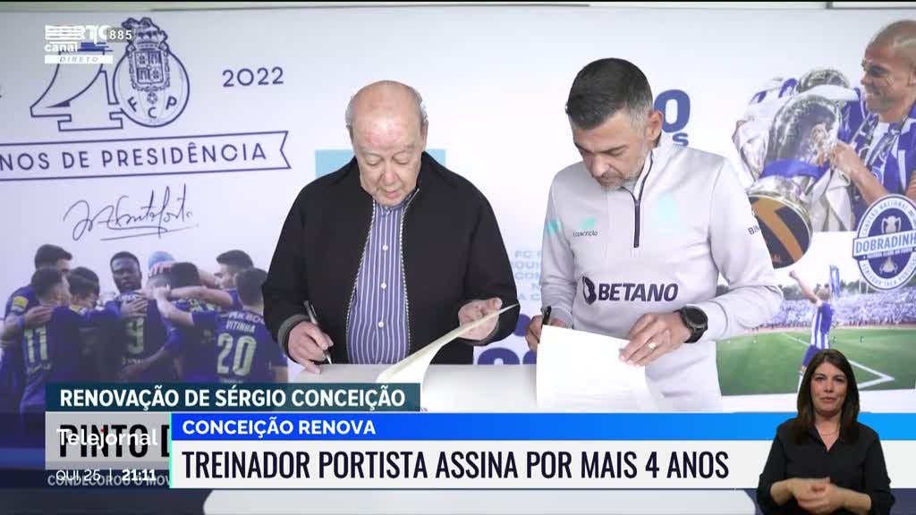 Sérgio Conceição renovou contrato com o FC Porto