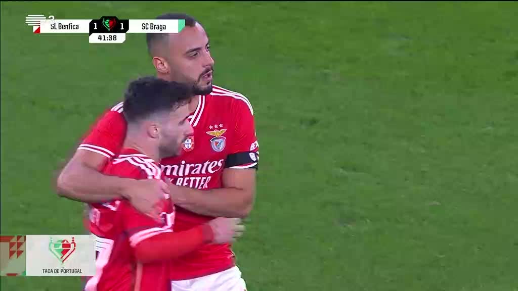 Benfica bate o Braga e apura-se para quartos da Taça de Portugal