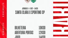 Santa Clara recebe o Sporting Clube de Portugal (Vídeo)