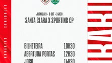 Imagem de Santa Clara recebe o Sporting Clube de Portugal (Vídeo)