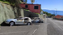Imagem de Incêndio em duas viaturas na cidade de Machico