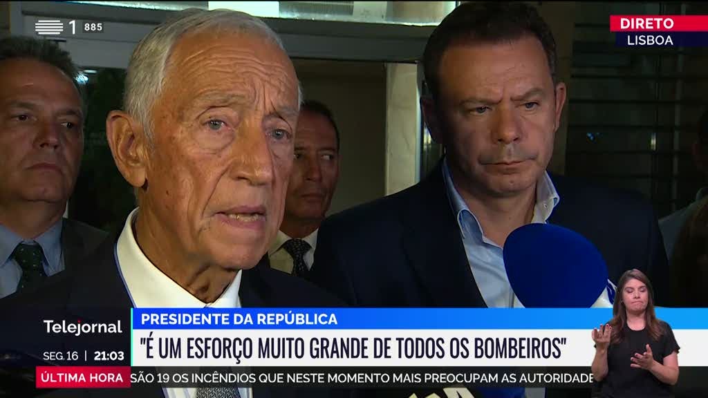 Incêndios. Presidente da República deixa palavras de agradecimento