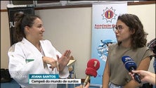 Imagem de Campeã do mundo de judo para surdos esteve na Madeira (vídeo)