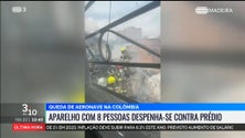 Imagem de Queda de avião em zona residencial na Colômbia provoca oito mortos (vídeo)