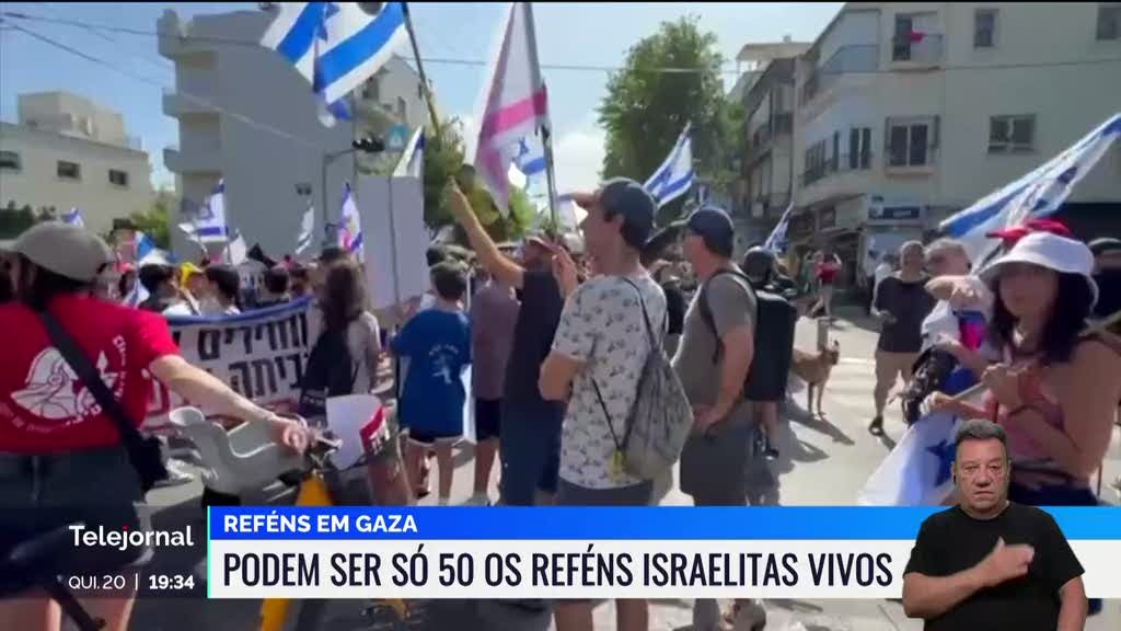 Podem estar vivos somente 50 dos reféns israelita retidos em Gaza