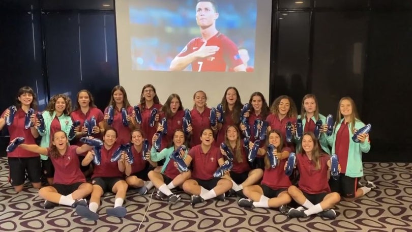 Imagem de Ronaldo surpreende seleção feminina de sub-17