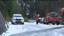 Imagem de Neve chegou a Santo António (vídeo)