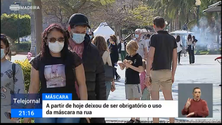 Imagem de Acabou a obrigação das máscaras ao ar livre (vídeo)