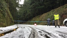 Imagem de Neve obriga a encerrar estradas na Madeira