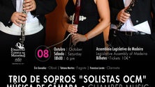 Imagem de Trio de Sopros “Solistas OCM” atua amanhã na Assembleia Regional