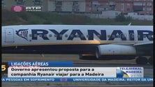 Imagem de Governo apresentou proposta para a companhia Ryanair viajar para a Madeira (Vídeo)