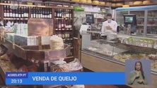 Imagem de Venda de queijo em crise no mercado de São Miguel (Vídeo)