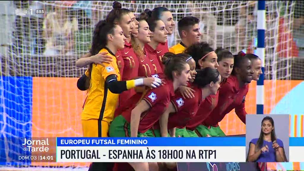 Futsal feminino. Portugal derrotado por Espanha pela margem mínima