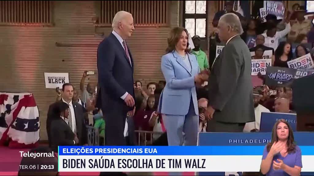 Kamala Harris escolheu Tim Walz para vice