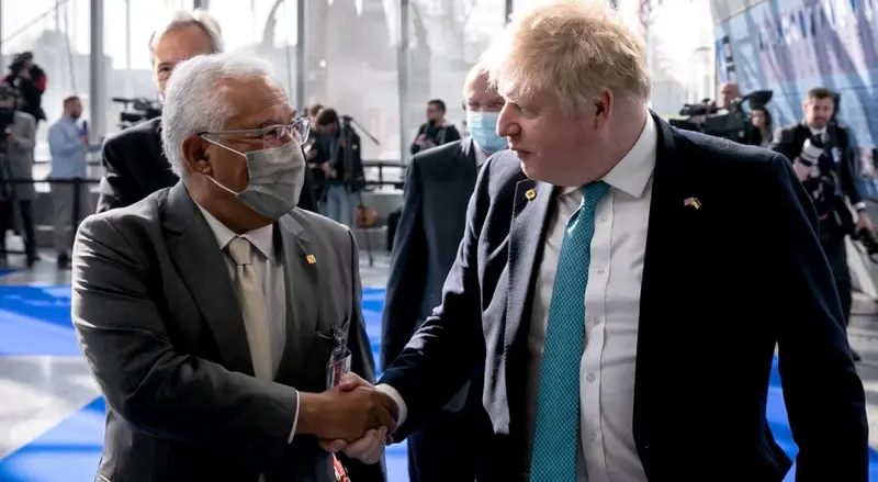 Costa em Londres com Boris Johnson