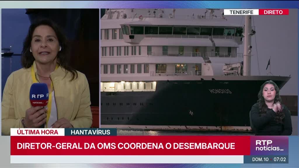 Cruzeiro ultima a entrada no porto. Manobras podem ainda demorar uma hora