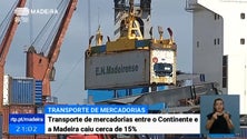 Imagem de Transporte de mercadorias entre o continente e a Madeira caiu cerca de 15% este ano (Vídeo)