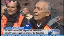 Só Marcelo e reduzida comitiva conseguiram chegar às Desertas (Vídeo)