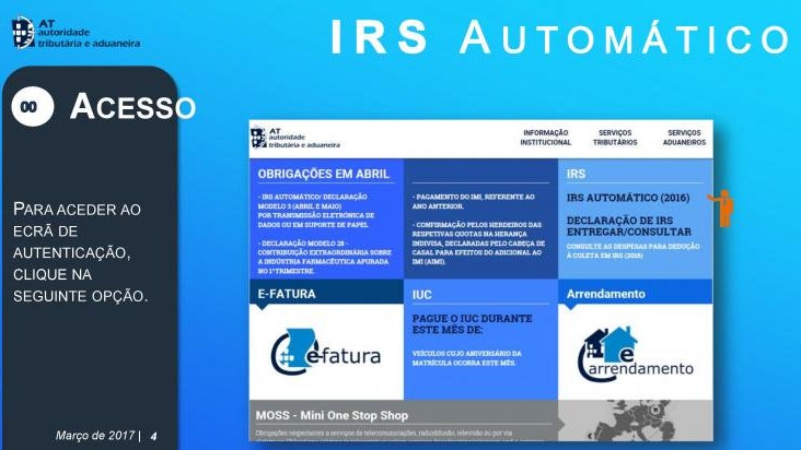 Boletim de IRS com nova dedução