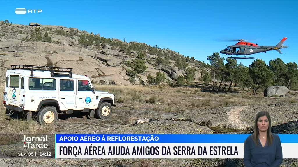 Força Aérea apoia reflorestação na Serra da Estrela