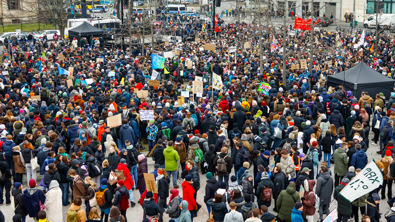 Imagem de Combustíveis fósseis e eletricidade foram mote de manifestação de jovens pelo clima