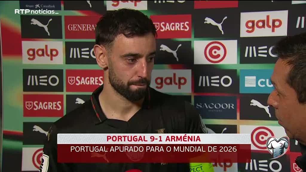 Três golos de Bruno Fernandes. 