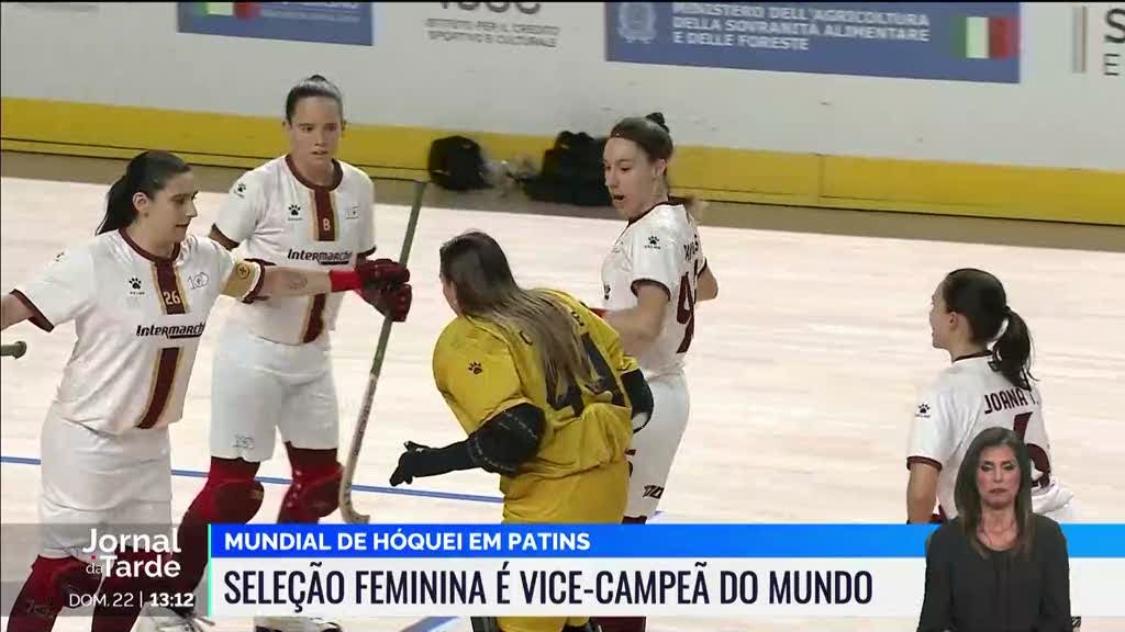 Seleção feminina de hóquei em patins é vice-campeã do mundo